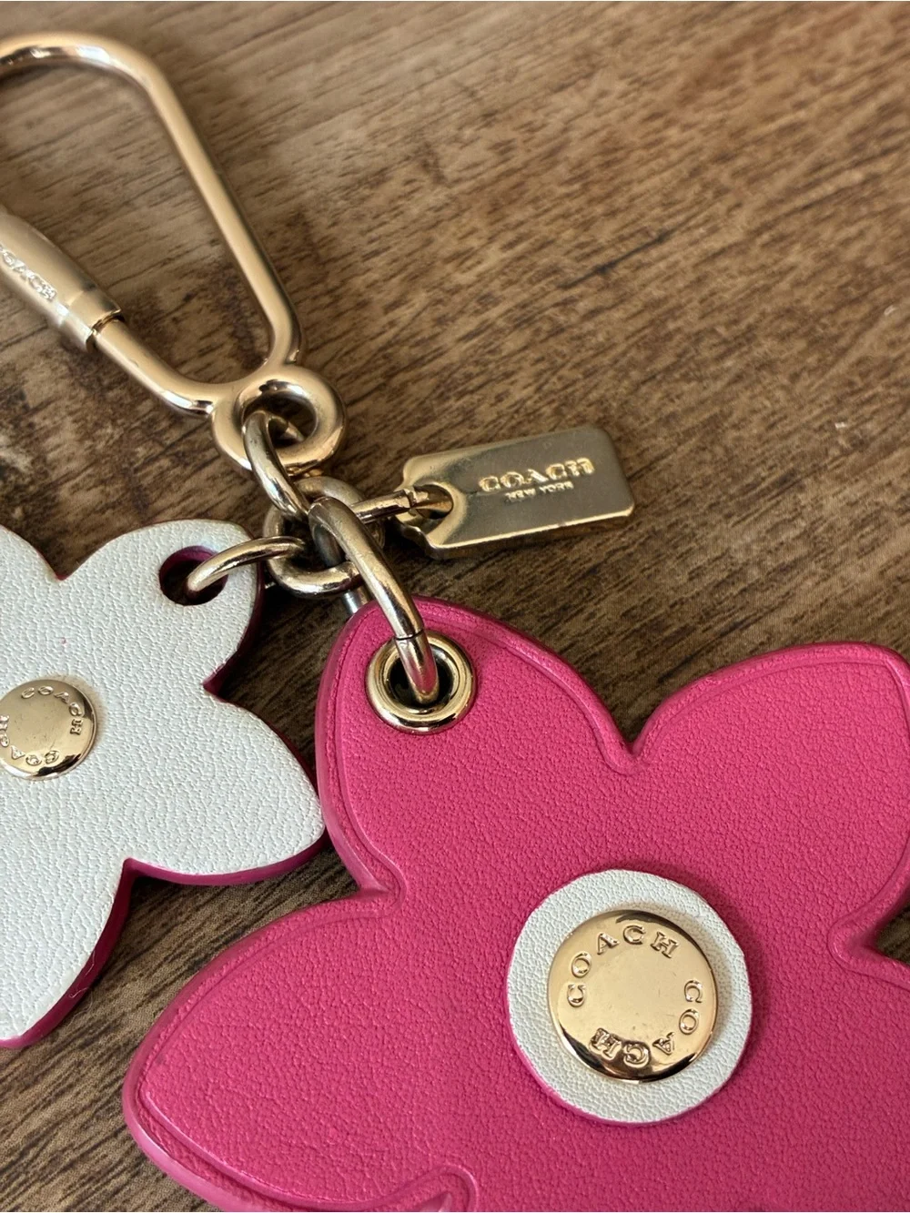 Coach Flower Bag Charm Key Chain